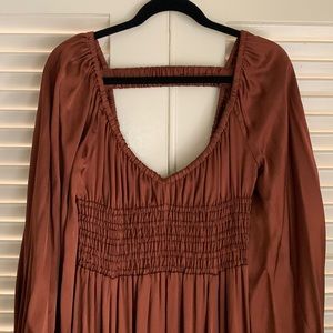 NWT La Ligne Samantha Dress in Rust 🤎